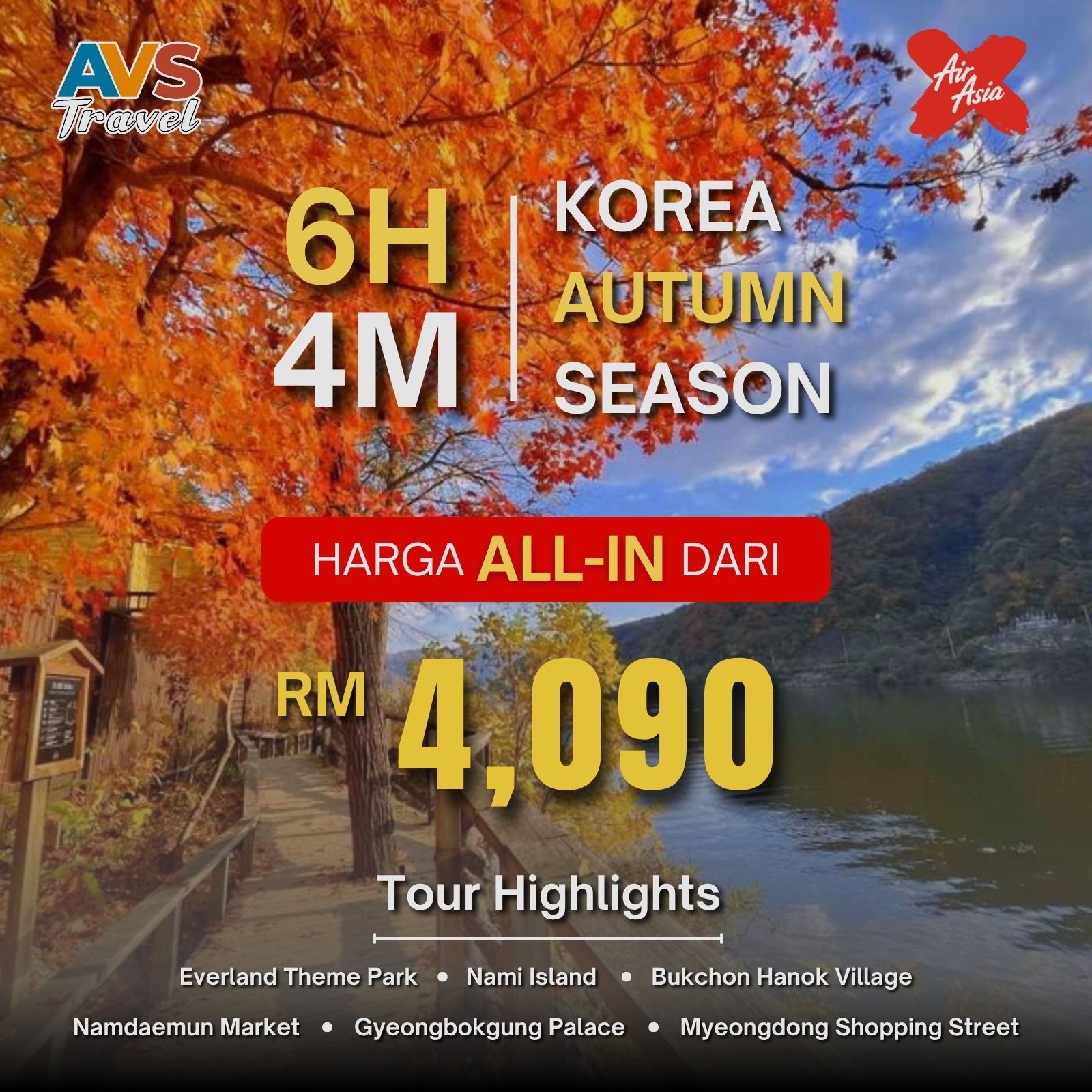 6D4N Korea Seoul Autumn 